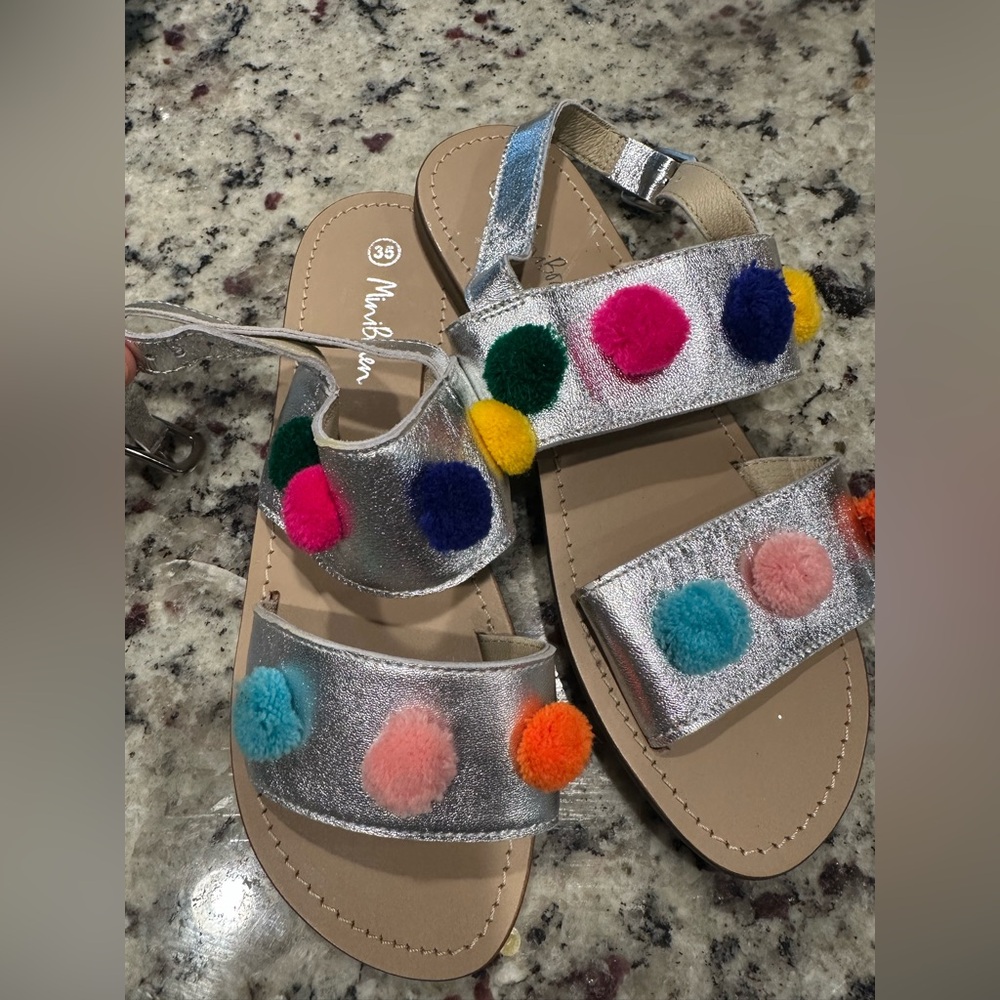 Mini Biden Pom Pom sandals